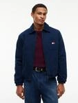 Hemdjacke TOMMY JEANS "HARRINGTON COTTON JACKET", Herren, Gr. 3XL, blau (dunkelblau),