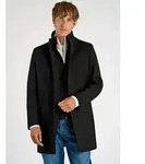 Kurzmantel LINDBERGH "Mantel Relaxed Fit", Herren, Gr. M, schwarz, Obermaterial: 50%