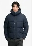 Steppjacke SUPERDRY "PREMIUM HOOD PUFFER JKT", Herren, Gr. 3XL, blau (eclipse navy),