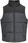 Steppweste JACK & JONES "JJRAZE BODYWARMER", Herren, Gr. L, grau (turbulence