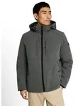 Softshelljacke TOM TAILOR, Herren, Gr. XL, grau (schwarzest olive), Web,