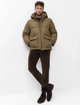 Steppjacke BRAX "Style", Herren, Gr. M, braun (khaki), Web, 100% Polyester,...