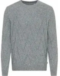 Strickpullover BRAX "Style BUDDY", Herren, Gr. M (50), grau (hellgrau), Strick,...