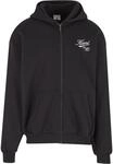 Neopren-Hoodie KARL KANI "Karl Kani Cursive Varsity Oversized Zip Hoodie", Herren,