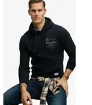 Kapuzensweatshirt SUPERDRY "1954 COMPANY RELAXED HOOD", Herren, Gr. M, schwarz