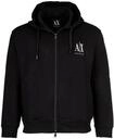 Sweatshirt ARMANI EXCHANGE "Sweatjacke 1er Pack", Herren, Gr. XL, schwarz,