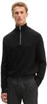 Troyer MARC O'POLO "aus weichem Bio-Baumwoll-Schurwoll-Mix", Herren, Gr. L, schwarz,