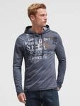Rundhalsshirt CAMP DAVID, Herren, Gr. 4XL, blau (blau concrete), Web, Material: 100%