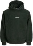 Jack & Jones Kapuzensweatshirt "JJSOHO TEDDY SWEAT HOOD SN", Kunstfaser, relaxed fit