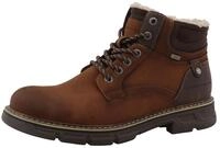 Winterboots TOM TAILOR, Herren, Gr. 40, braun (dunkelbraun), Lederimitat, Textil,