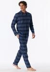Schiesser Pyjama "Selected Premium Warming" 2 mit klassichem Kragen und...