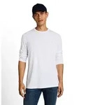 Langarmshirt TOM TAILOR, Herren, Gr. XXL, wei&szlig; (light stone grau melange),...