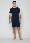 Pyjama JOOP, Herren, Gr. L, blau, Jersey, Obermaterial: 95% Baumwolle, 5% Elasthan,