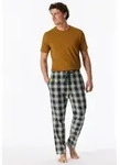 Schiesser Pyjamahose "Mix + Relax" funktionale Knopfleiste, Bindeband, seitliche