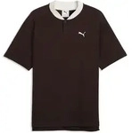T-Shirt PUMA "PUMA Class Relaxed Polo Herren", Herren, Gr. S, braun (chocolate fondue
