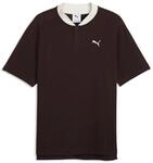 T-Shirt PUMA "PUMA Class Relaxed Polo Herren", Herren, Gr. S, braun (chocolate fondue