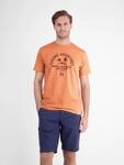 T-Shirt LERROS "T-Shirt mit O-Neck aus softer Baumwolle mit Summervibe-Print",