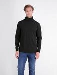 Rollkragenshirt LERROS "Legeres T-Shirt mit Rollkragen aus reiner Baumwolle", Herren,