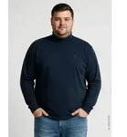 Rollkragenshirt LERROS "Legeres T-Shirt mit Rollkragen aus Baumwolle, gro&szlig;e