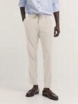 bugatti Bundfaltenhose "Superior touch" mit Stretch und easy-care Funktion