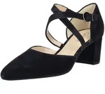 Pumps GABOR "Gabor Pumps Leder", Damen, Gr. 38, schwarz (dunkelblau), Leder,...