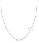 Kette mit Anh&auml;nger ELLI "Halskette mit Kreuz Schlicht 925 Sterling Silber" Gr....