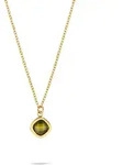 Kette mit Anh&auml;nger TAMARIS "Shiny Stones", gold (gelbgoldfarben, gr&uuml;n), Halsketten,