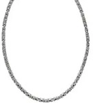 Collierkettchen ZEEME "Silber 925 poliert K&ouml;nigskette 4mm breit", wei&szlig;,...
