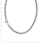 Collierkettchen ZEEME "Silber 925 poliert K&ouml;nigskette 4mm breit", wei&szlig;,...