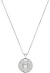 Kette mit Anh&auml;nger TOM TAILOR "Kreis", silber (edelstahlfarben, kristallwei&szlig;),