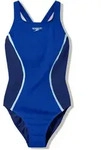 Speedo Badeanzug "SOLID SPLICE MEDALIST 1PC BLU/DKBLU" f&uuml;r aktives Schwimmen...