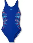 Badeanzug SPEEDO "Placement Muscleback", M&auml;dchen, Gr. 152 (146), N-Gr, blau...