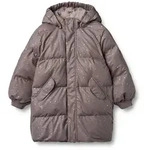 Winterjacke WHEAT "WHEAT PU Puffer Jacket Coast", M&auml;dchen, Gr. 98, braun (lila stone