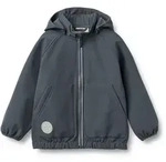 Outdoorjacke WHEAT "WHEAT Softshell Jacket Alleo", Kinder, Gr. 98, graublau, 100%