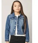 Jeansjacke NAME IT "NKFSTAR DNM JACKET 2210-SR", M&auml;dchen, Gr. 122, blau (medium