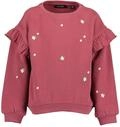 Sweatshirt BLUE SEVEN, M&auml;dchen, Gr. 98, rosa (wein), angeraute Sweatware,
