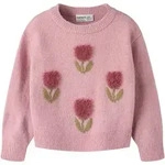 Strickpullover NAME IT "NMFOLGI LS KNIT", M&auml;dchen, Gr. 92, rosa (lilas),...