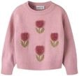 Strickpullover NAME IT "NMFOLGI LS KNIT", M&auml;dchen, Gr. 92, rosa (lilas), Strick,