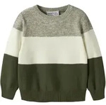 Rundhalspullover NAME IT "NMMVOHAN LS KNIT", Jungen, Gr. 92, gr&uuml;n (mermaid), Strick,