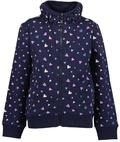 Blue Seven Sweatjacke Baumwollmischung, Alloverdruck, Stehkragen