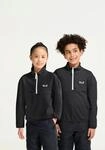 Fleecepullover JACK WOLFSKIN "TAUNUS 100 REBEL HZ K", Jungen, Gr. 104, schwarz...