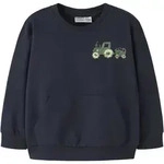 Sweatshirt NAME IT "NMMVUGO LS NREG SWEAT BRU", Jungen, Gr. 92, navy blazer