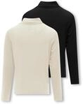 Rollkragenshirt KIDS ONLY "KOGLELA L/S ROLLNECK TOP 2-PACK JRS", M&auml;dchen, Gr.