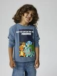 Langarmshirt NAME IT "NMMSOUTH POKEMON LS NREG TOP NOOS BFU", Jungen, Gr. 92, blau