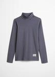 Rollkragenshirt MARC O'POLO, M&auml;dchen, Gr. 140, blau (night blau), Jersey,