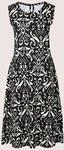 MADELEINE Midikleid "Midikleid Sommerkleid mit Unikat-Print" Taillieungsnaht