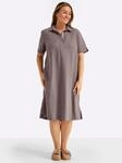 Sheego A-Linien-Kleid "Leinenkleid"