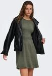 ONLY Strickkleid "ONLFIA LS FIT FLARE ONEC DRESS CS KNT" Viskosemischung, normal