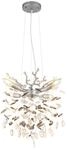 GLOBO LIGHTING H&auml;ngeleuchte "QUEENA", silber (silberfarben matt), 4, H: 120cm,...