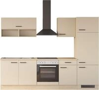 Flex-Well K&uuml;che "Creso, Breite 270 cm" wahlweise mit E-Ger&auml;te und Sp&uuml;le in